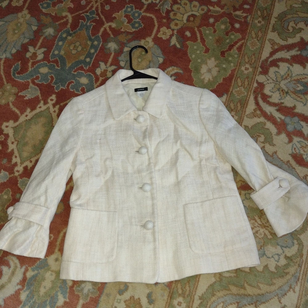 J.Crew coat size 6 beige color